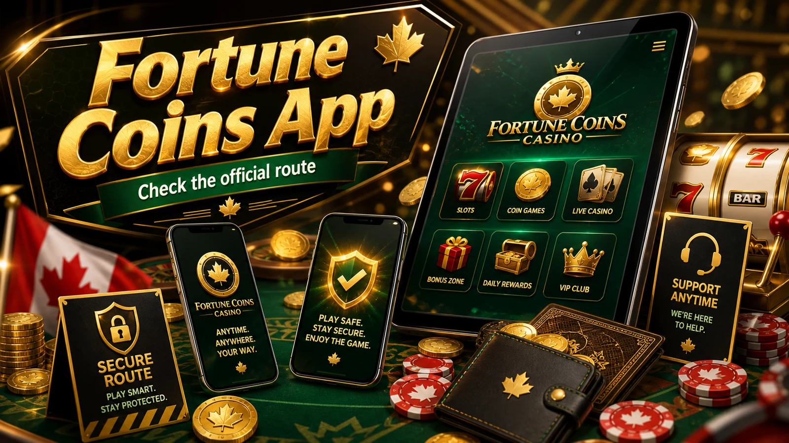 Fortune Coins Casino App content banner