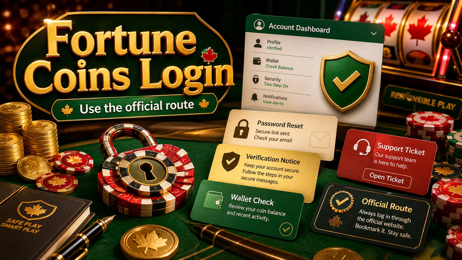 Fortune Coins Casino Login content banner