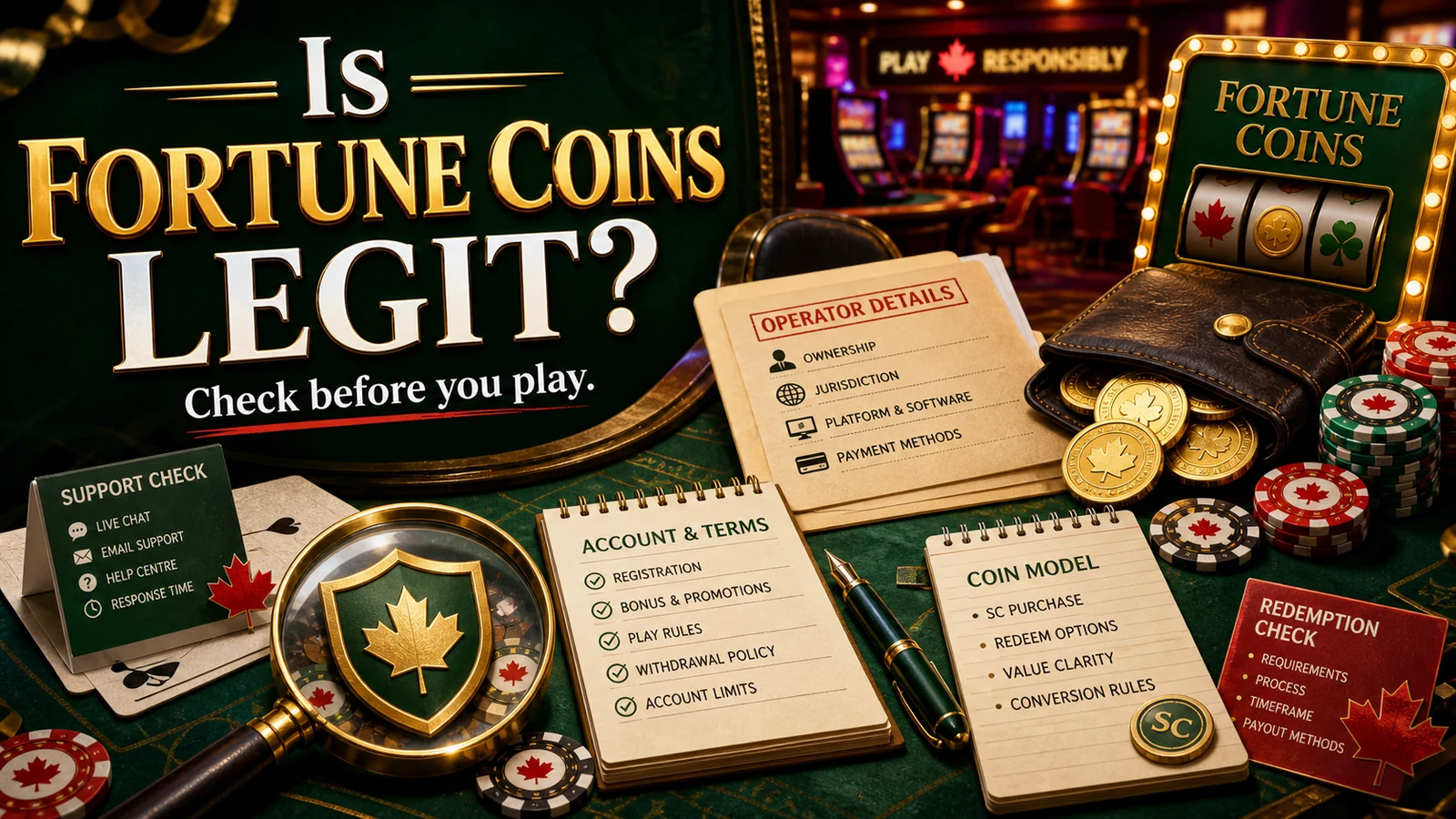 Is Fortune Coins Casino Legit content banner